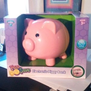 NIB - BLUE HAT TOY COMPANY Fun 2 Save Electronic Piggy Bank